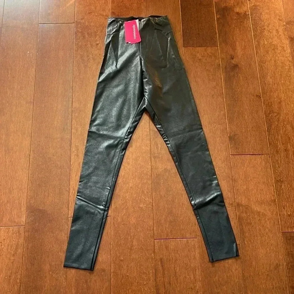 NWT Commando Faux Leather Leggings Navy - Picture 2 of 8